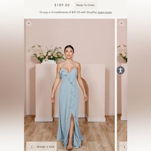 Light Blue Bridesmaid Dress